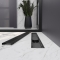 Трап лінійний AQUA 70cм та решіткою Line mattblack