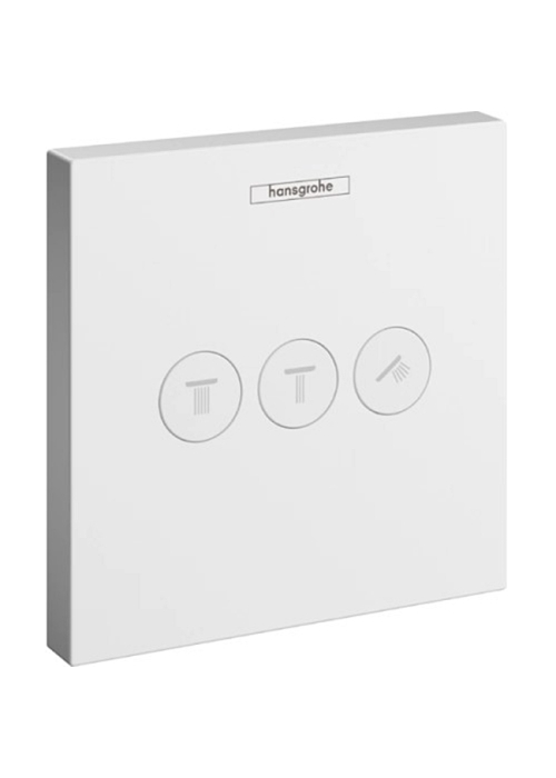 Переключатель Hansgrohe ShowerSelect на 3 клавиши Matt White 15764700