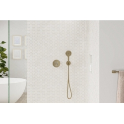 Термостат прихованого монтажу Hansgrohe ShowerSelect S на 2 клавіші Brushed Bronze 15743140