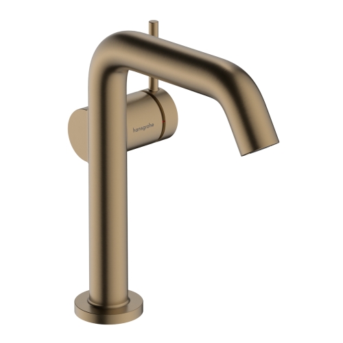 Смеситель Hansgrohe Tecturis S 150 Fine CoolStart для умывальника без донного клапана, Brushed Bronze (73341140)