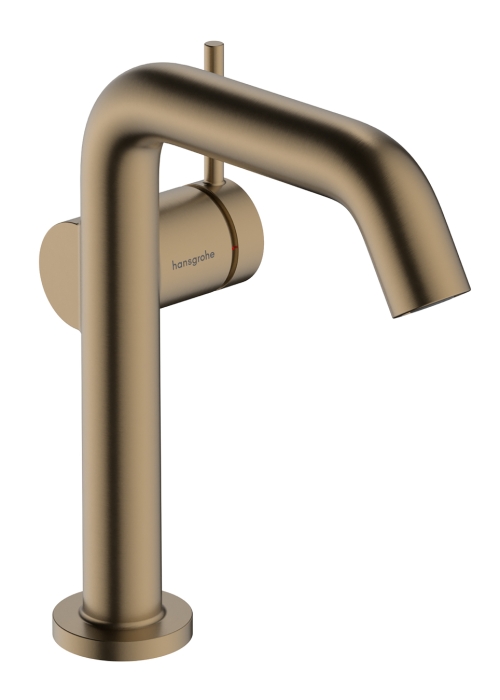 Смеситель Hansgrohe Tecturis S 150 Fine CoolStart для умывальника без донного клапана, Brushed Bronze (73341140)