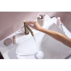 Змішувач Hansgrohe Tecturis S 110 CoolStart для умивальника, Brushed Bronze (73314140)