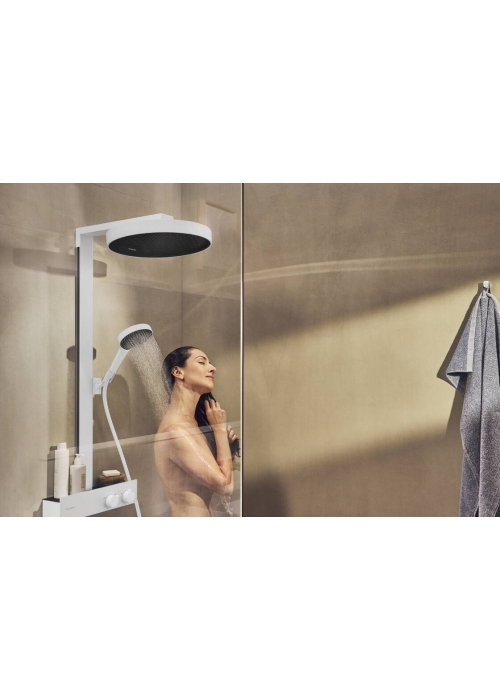 Душевая система Hansgrohe Rainfinity Showerpipe 360 1jet с термостатом ShowerTablet 350, Matt White 26853700