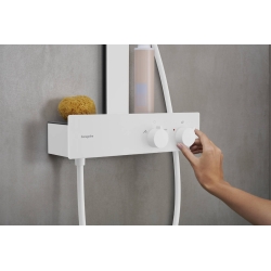 Душова система Hansgrohe Rainfinity Showerpipe 360 1jet з термостатом ShowerTablet 350, Matt White 26853700