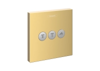 Переключатель Hansgrohe ShowerSelect на 3 клавиши Polished Gold Optic 15764990