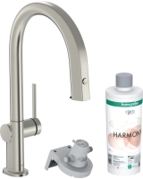 Змішувач кухонний Hansgrohe Aqittura M91 FilterSystem 210 1jet pull-out Sbox кухонний сет з Harmony (76800800) SSF