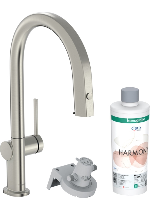 Смеситель кухонный Hansgrohe Aqittura M91 FilterSystem 210 1jet pull-out Sbox кухонный сет з Harmony SSF 76800800