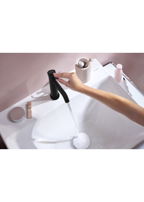 Смеситель Hansgrohe Tecturis S 110 CoolStart для умывальника, Matt Black (73314670)