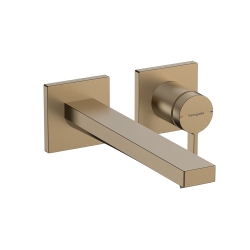 Смеситель Hansgrohe Tecturis E 225 для умывальника из стены, Brushed Bronze (73051140)