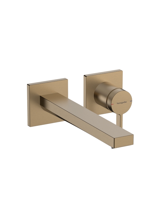 Смеситель Hansgrohe Tecturis E 225 для умывальника из стены, Brushed Bronze (73051140)