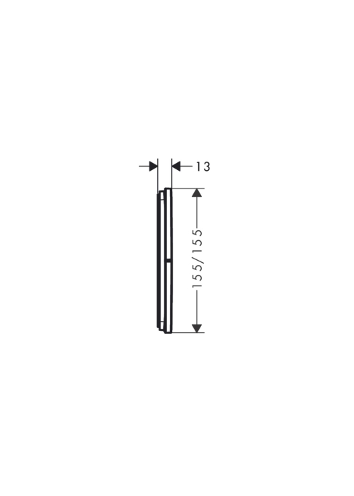 Перемикач Hansgrohe ShowerSelect Comfort E на 3 функції, Matt White 15573700