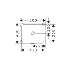 Умивальник врізний під стільницю Hansgrohe Xuniva Q SmartClean, 450х350 мм, White (61052450)