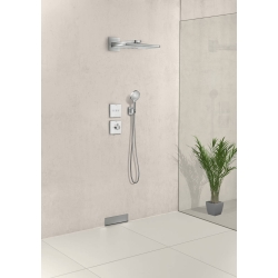 Переключатель Hansgrohe ShowerSelect Glass на 3 клавиши, цвет белый/хром 15736400