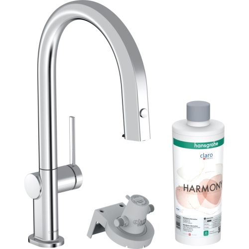 Змішувач кухонний Hansgrohe Aqittura M91 FilterSystem 210 1jet pull-out кухонний сет з Harmony (76801000) Chrome