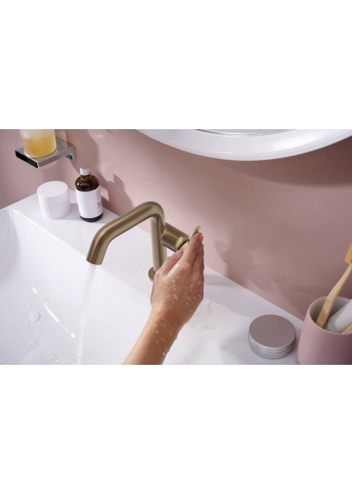 Змішувач Hansgrohe Tecturis S 110 Fine CoolStart для умивальника, Brushed Bronze (73320140)