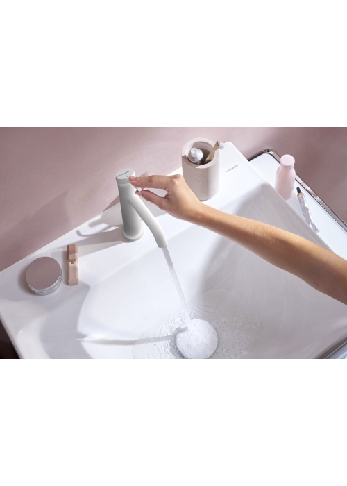 Смеситель Hansgrohe Tecturis S 110 CoolStart для умывальника, Matt White (73314700)