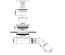 Сифон для поддона McALPINE d90мм, h60мм, выход 40/50, хром HC2730LCPN-PB
