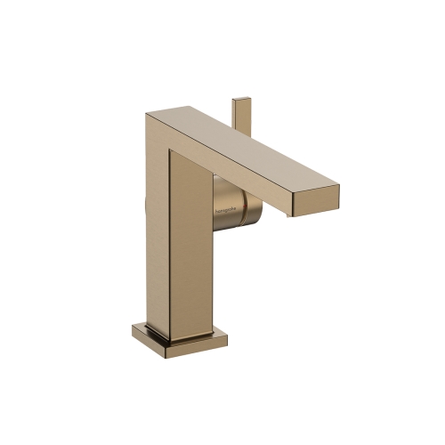 Смеситель для умывальника  Hansgrohe Tecturis E 110 Fine CoolStart  с донным клапаном pop-up, Brushed Bronze (73023140)