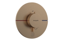 Термостат скрытого монтажа Hansgrohe ShowerSelect Comfort S HighFlow на 1 функцию, Brushed Bronze 15562140