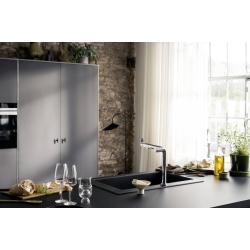 Смеситель кухонный Hansgrohe Aqittura M91 FilterSystem 240 1jet кухонный (76804000) Chrome