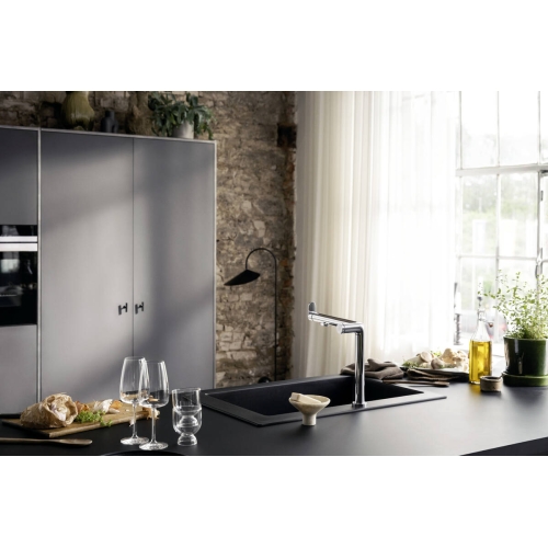 Змішувач кухонний Hansgrohe Aqittura M91 FilterSystem 240 1jet кухонний (76804000) Chrome