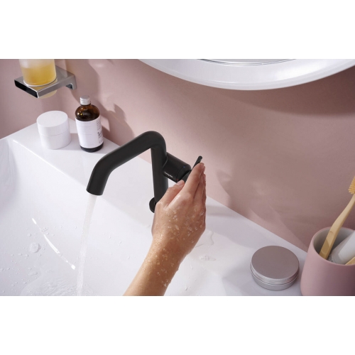 Змішувач Hansgrohe Tecturis S 110 Fine CoolStart для умивальника, Matt Black (73320670)