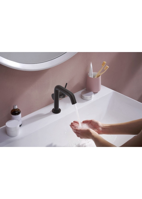 Змішувач Hansgrohe Tecturis S 110 Fine CoolStart для умивальника, Matt Black (73320670)