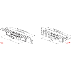 Душовий канал OZW 10 750 - нержавіюча сталь
