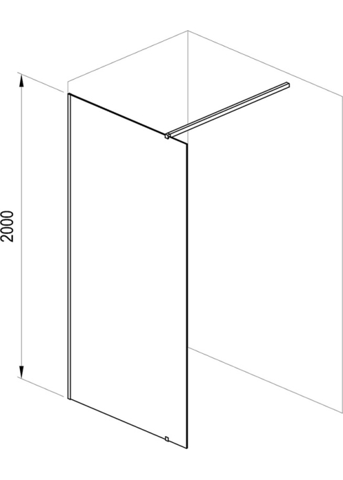  Душевая стенка Ravak Walk In Wall-160 v.200 Полир. алюм. Transparent GW9WS0C00Z1