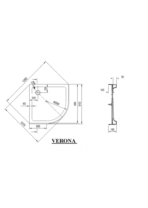 Піддон Ravak VERONA 90 ST XAU0000035