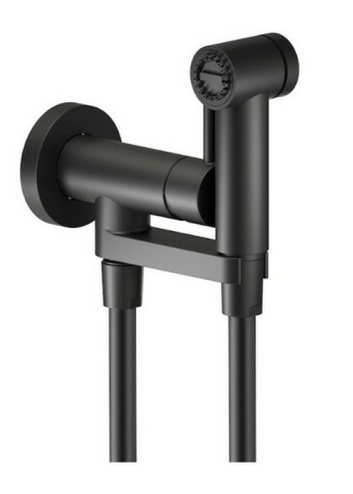 Комплект гігієнічного душу NOBILI Sanitary Fittings Velvet Black (AV00600BM)