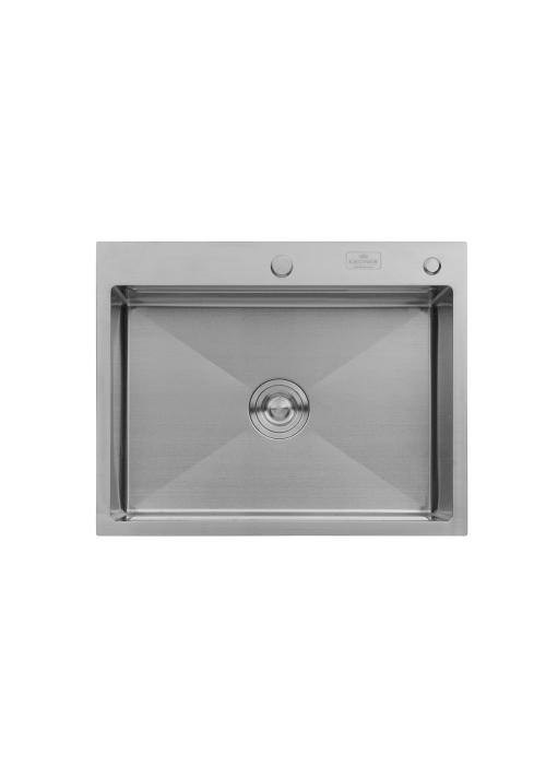 Кухонна мийка Kroner KRP Gebürstet - 6350HM (3.0/1.0 мм) CV031452