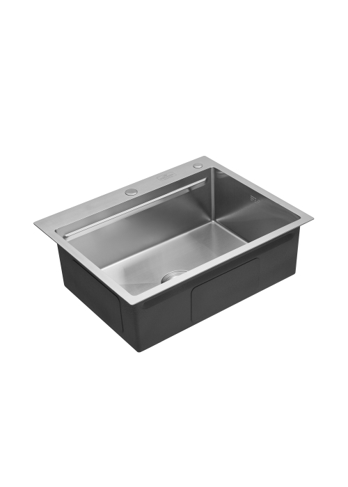 Кухонна мийка Kroner KRP Gebürstet - 6350HM (3.0/1.0 мм) CV031452