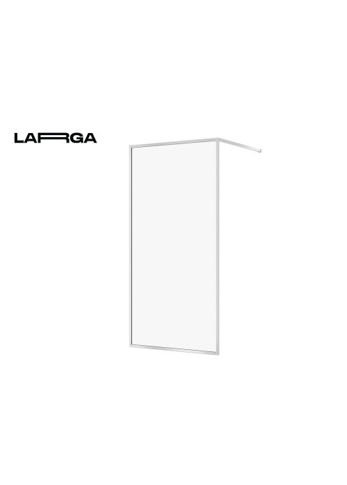 Душова кабіна типу Walk-in LARGA 100х200, профіль хром, прозоре скло
