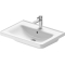 Раковина прямокутна меблева/підвісна Duravit D-Neo, 650x480 мм, з отвором для змішувача, з переливом, білий 2367650000