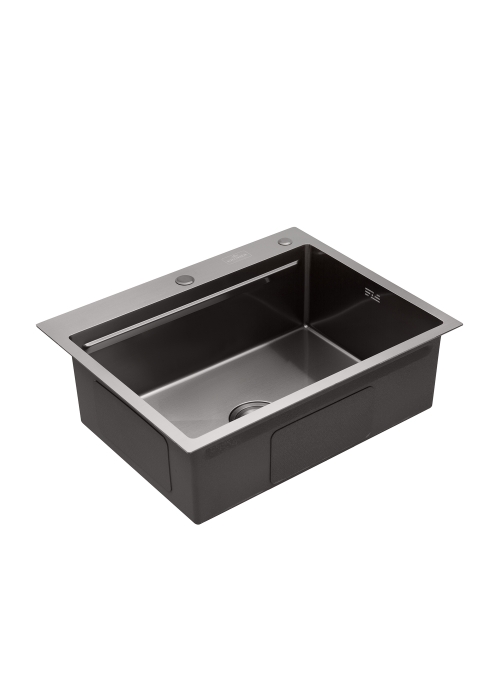 Кухонна мийка Kroner KRP Schwarze - 6350HM PVD (3.0/1.0 мм) CV031453