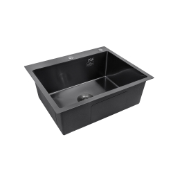 Кухонна мийка Kroner KRP Schwarze - 6050HM PVD (3.0/1.0 мм) CV025260