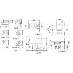 Унитаз напольный Duravit 2nd Floor 2106090000