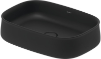 Раковина на стільницю Duravit Zencha 550x390 мм, без отвору для змішувача, без перелива, антрацит матовий 2373551379