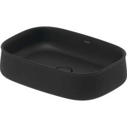 Раковина на стільницю Duravit Zencha 550x390 мм, без отвору для змішувача, без перелива, антрацит матовий 2373551379