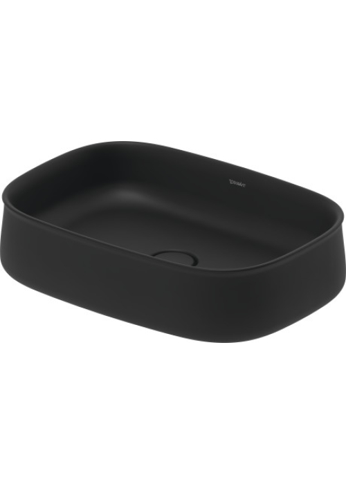 Раковина на стільницю Duravit Zencha 550x390 мм, без отвору для змішувача, без перелива, антрацит матовий 2373551379
