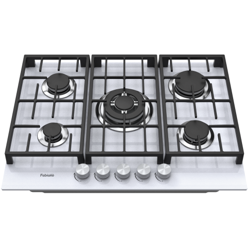 Варильна поверхня газова Fabiano FHG 8255 VGHT White Glass 8111.406.1480