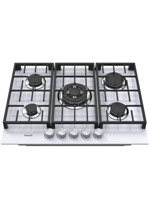 Варильна поверхня газова Fabiano FHG 8255 VGHT White Glass 8111.406.1480