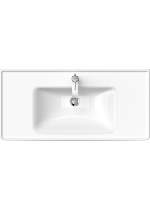 Раковина прямокутна меблева/підвісна Duravit D-Neo, 1005x480 мм, з отвором для змішувача, з переливом, білий 2367100000