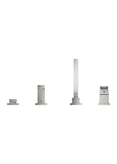 Одноважільний змішувач для ванни на 4 отвори Grohe Eurocube 19897DC1 Сталь
