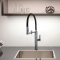 Змішувач для кухні Ramon Soler Kitchen Pure Water з високим гнучким виливом та системою фільтрації води Osmosis, чорний матовий (898801MCNM38E306085)