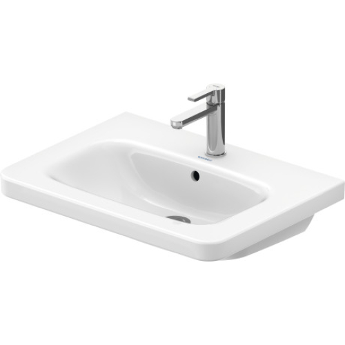 Раковина прямокутна Duravit DuraStyle меблева 650x480 мм, з переливом, з отвором для змішувача, білий 2320650000