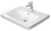 Раковина прямокутна Duravit DuraStyle меблева 650x480 мм, з переливом, з отвором для змішувача, білий 2320650000