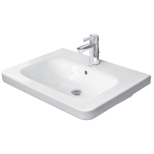 Раковина прямокутна Duravit DuraStyle меблева 650x480 мм, з переливом, з отвором для змішувача, білий 2320650000