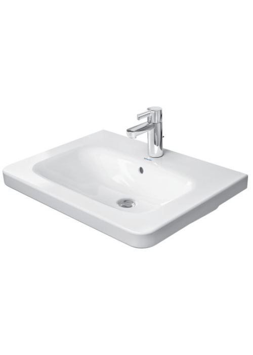Раковина прямокутна Duravit DuraStyle меблева 650x480 мм, з переливом, з отвором для змішувача, білий 2320650000